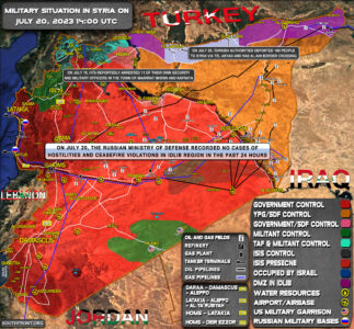 Military Situation In Syria On July 20, 2023 (Map Update)