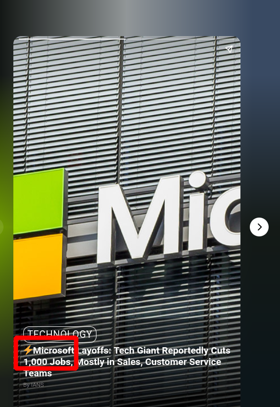 Report on Microsoft layoffs: 1000 a distortion